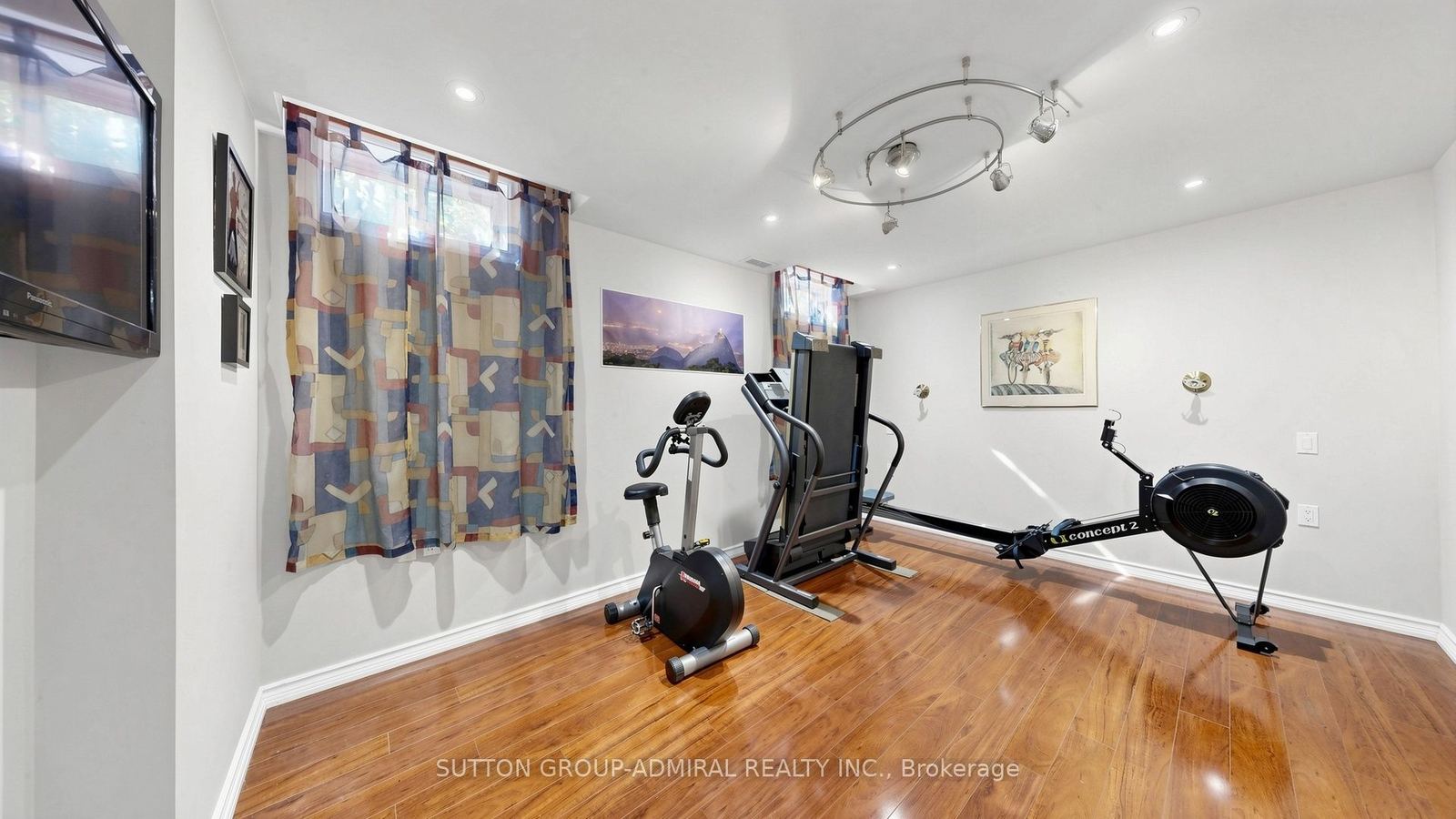 Home gym area