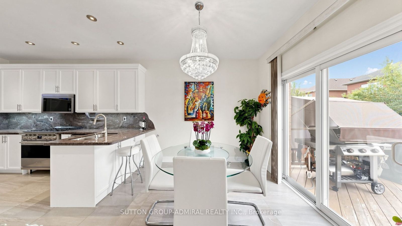 Kitchen walkout to the deck